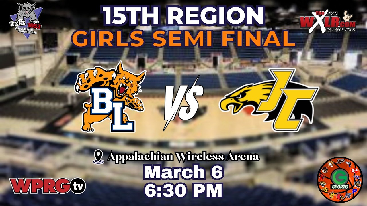 Betsy Layne vs. Johnson Central - Girls 15th Region Semi Final on WPRGtv  (03.06.26)
