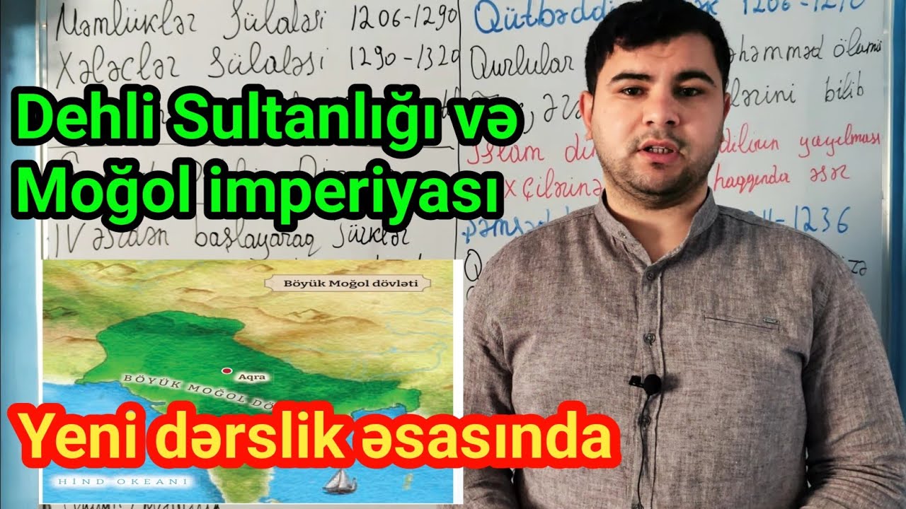 Dehli sultanlığı və Böyük Moğol imperiyası yeni dərslik əsasında Dim,Miq