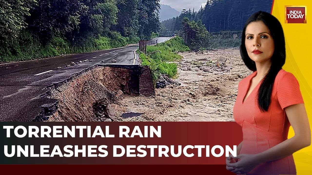 Monsoon In North India LIVE Updates: Bridges Washed Away, Cars Swept | Flood Devastation Landslides