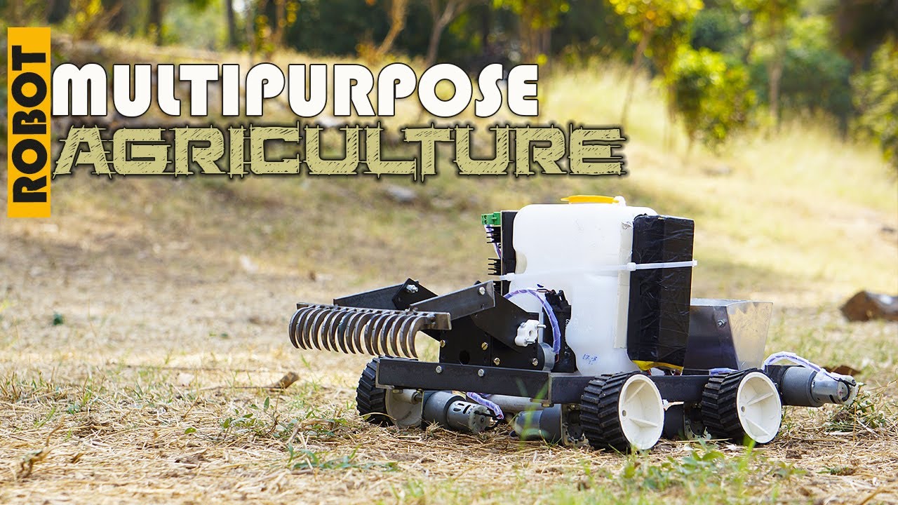 DIY Multipurpose Agricultural Machine Robot | Agriculture Project Ideas