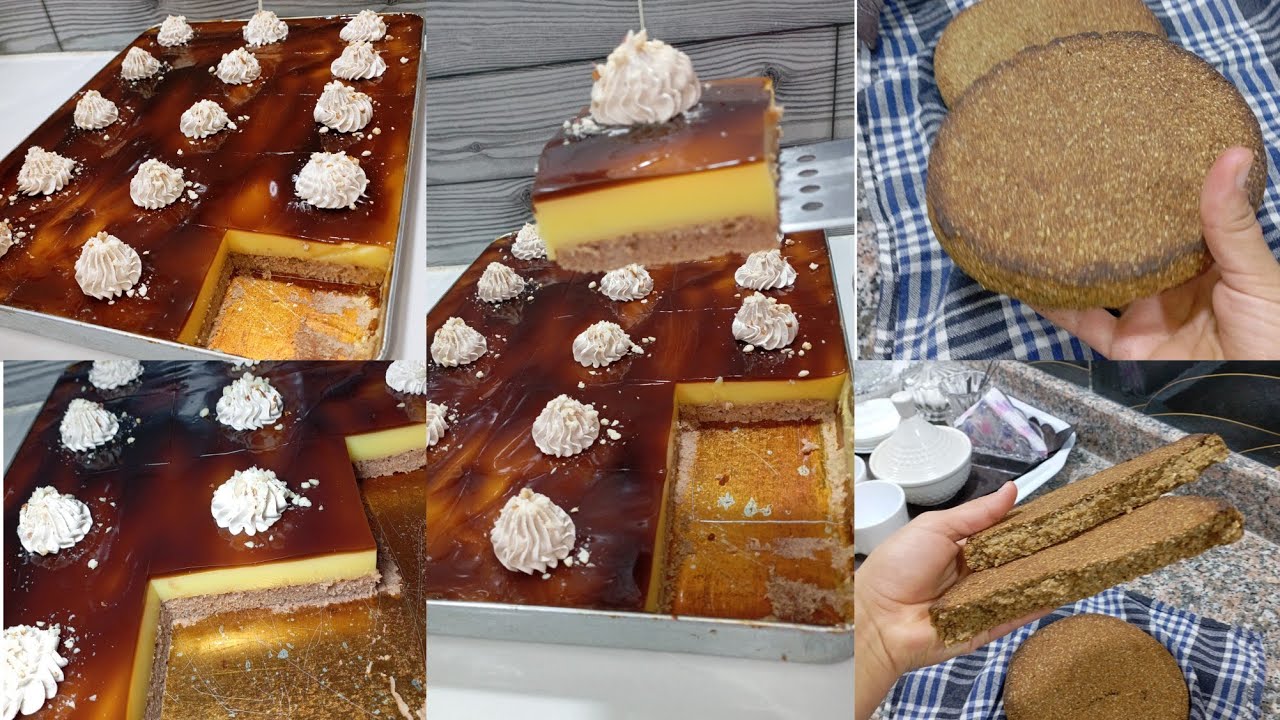 فلون المقاهي🍮 بالماء بطريقة تخليه يقطر بالبنة مع خبز الشعير التقليدي مع سعر البيع 💲وطريقة التسويق 