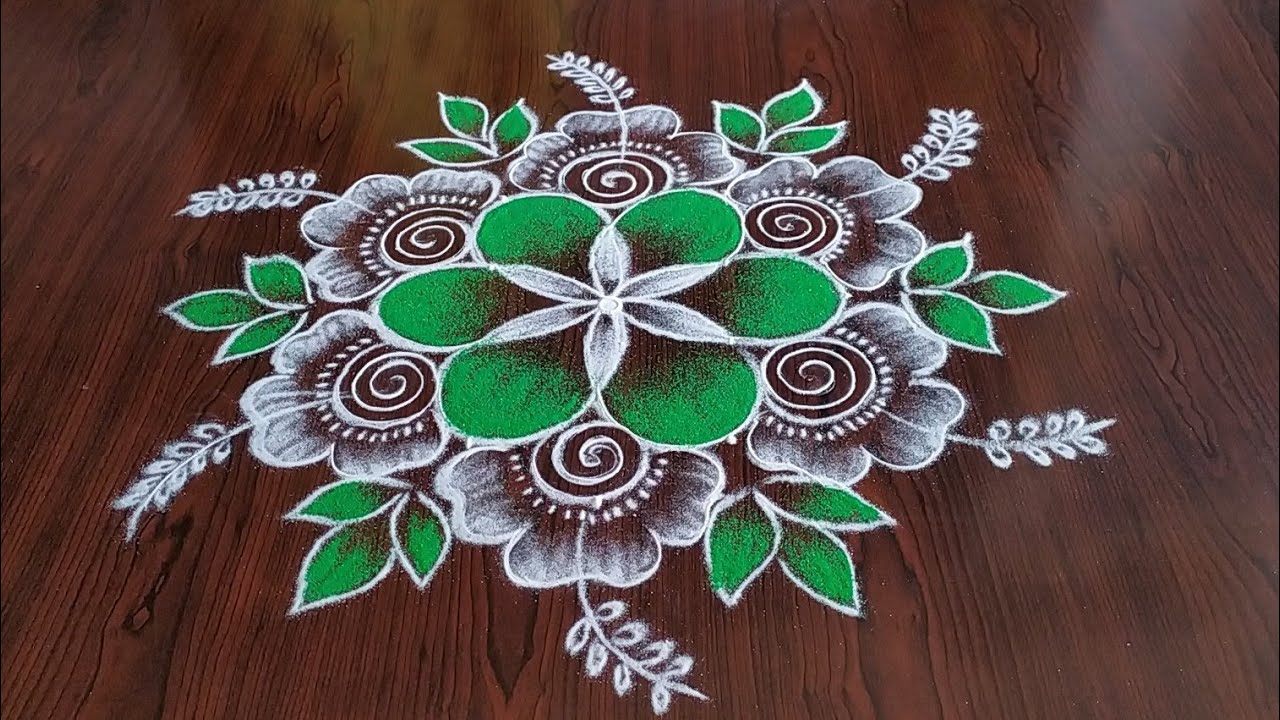 Sri ramanavami special rangoli only {5×3} Dot's....