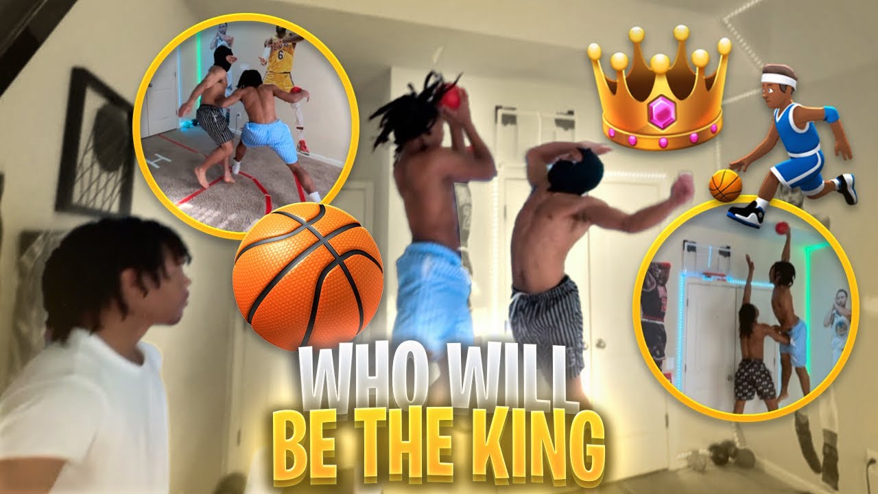 MOST EPIC KING OF THE COURT!! (Mini Hoop Basketball)