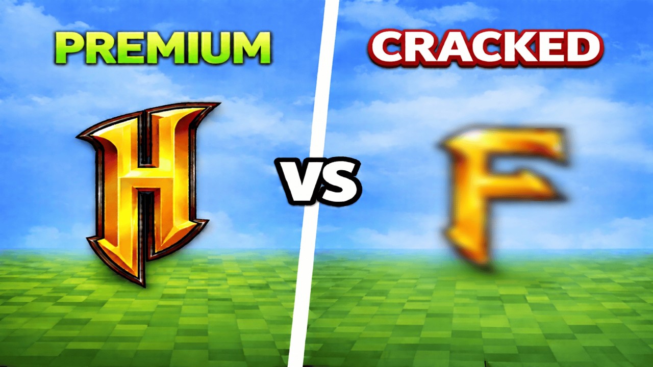 I Tested PREMIUM v/s CRACKED Minecraft Servers