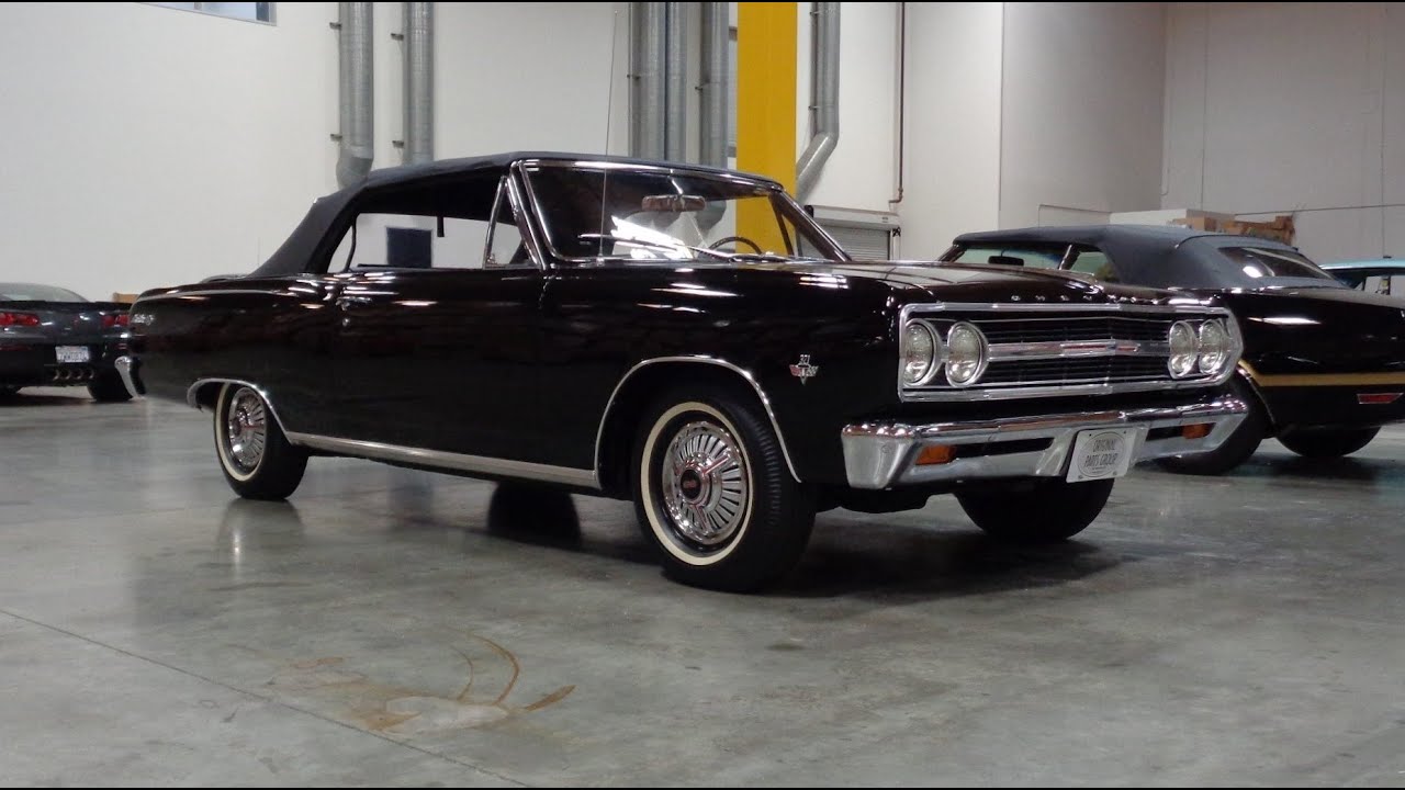 1965 Chevrolet Chevelle SS Convertible in Black & 327 Engine Sound - My Car Story with Lou Costabile