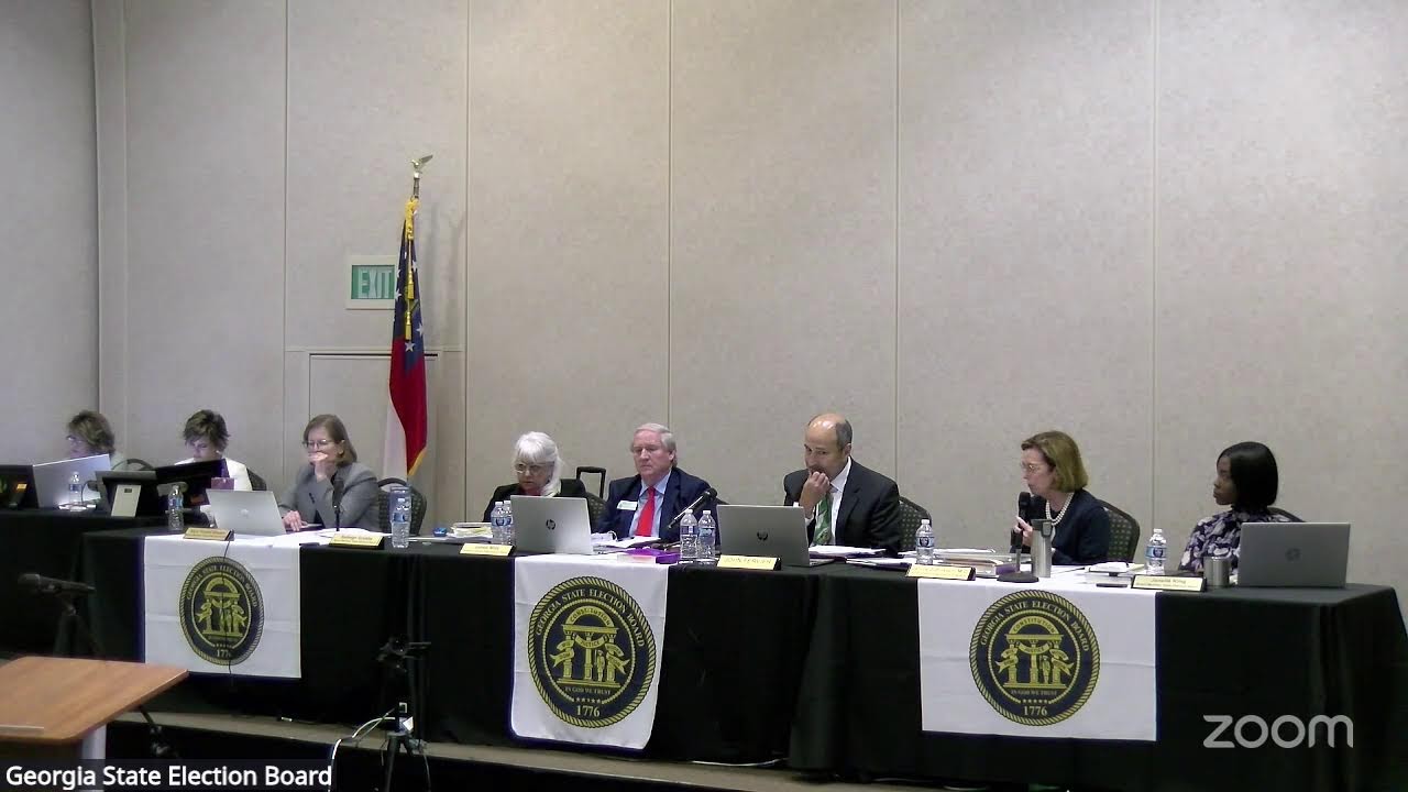 Georgia State Election Board:  June 3, 2026