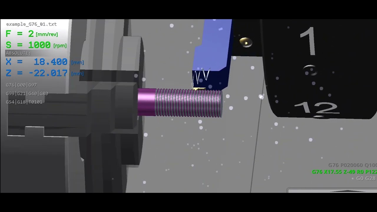 CNC programming  threading cycle