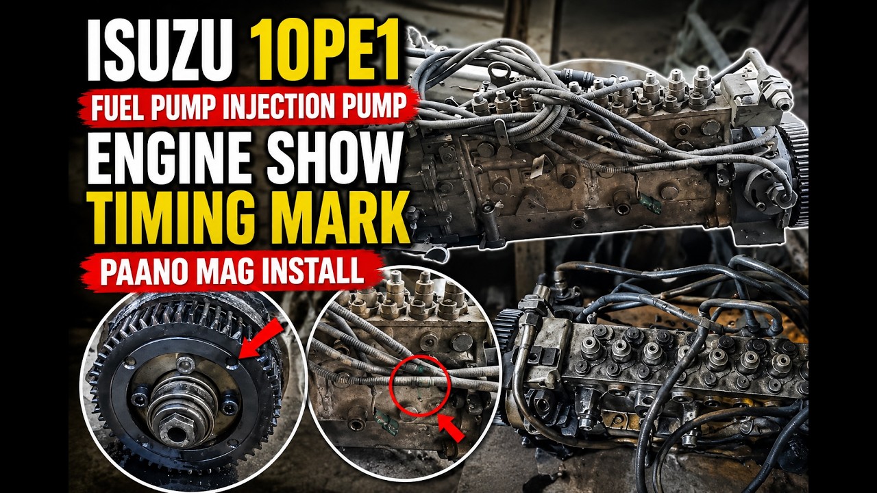 Isuzu 10PE1 fuel Pump injection Pump show timing mark paano mag install #yearofyou #shortvideo