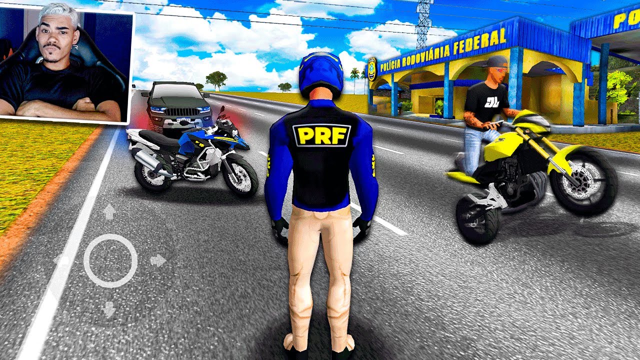 VIREI UM POLICIAL DA PRF E ABORDEI TODO MUNDO! MOTO WHEELIE 3D