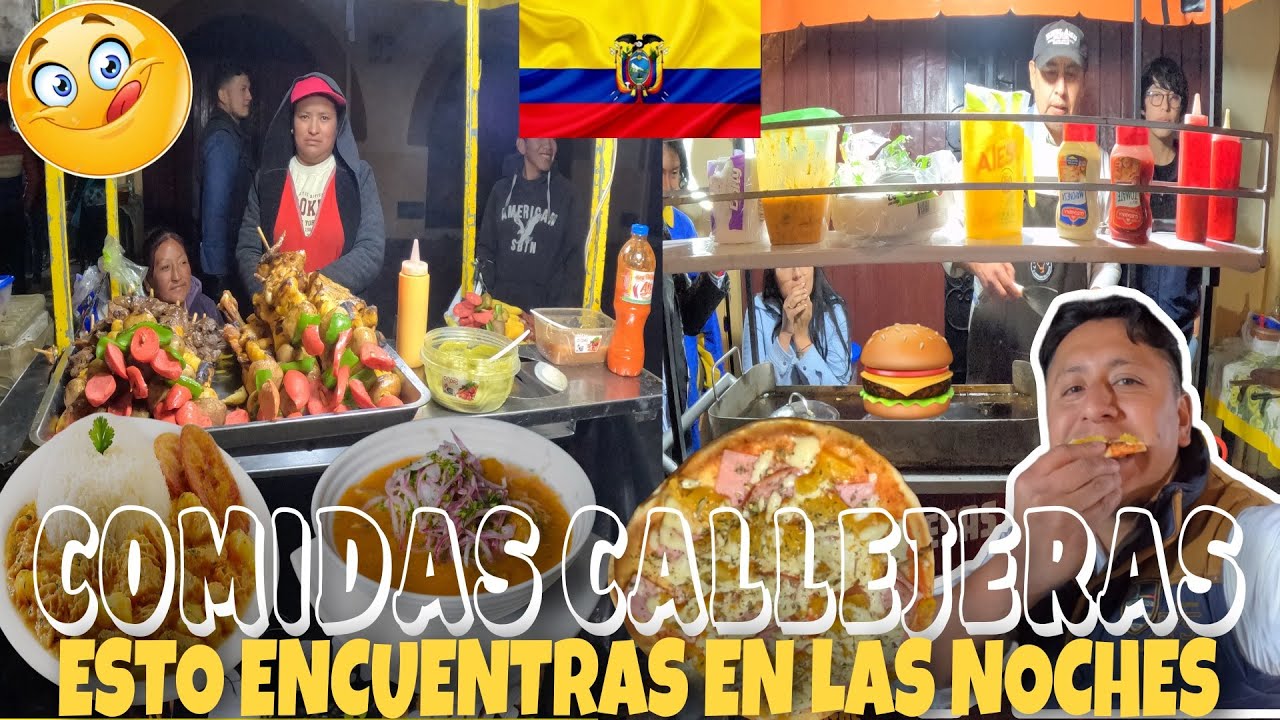 Probando COMIDAS CALLEJERAS NOCTURNAS de LATACUNGA-COTOPAXI-ECUADOR🇪🇨 : Ferchito Aventura