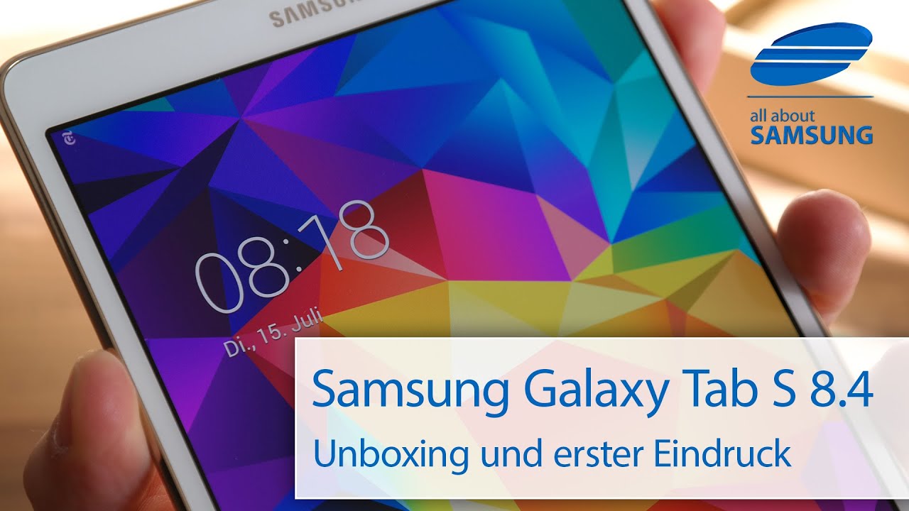 Samsung Galaxy Tab S 8.4 Unboxing und Lieferumfang deutsch HD