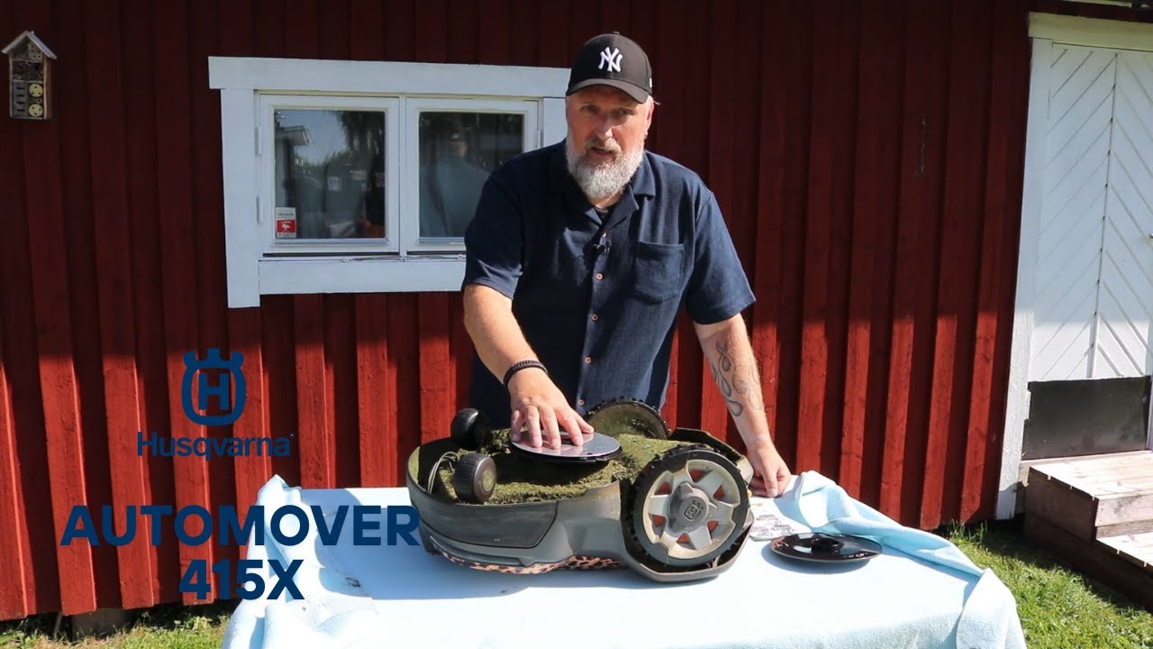 Byte av knivdisk Husqvarna Automover 415X