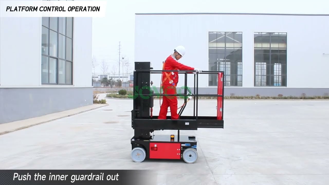Operation Display of Telescopic Mast Lift