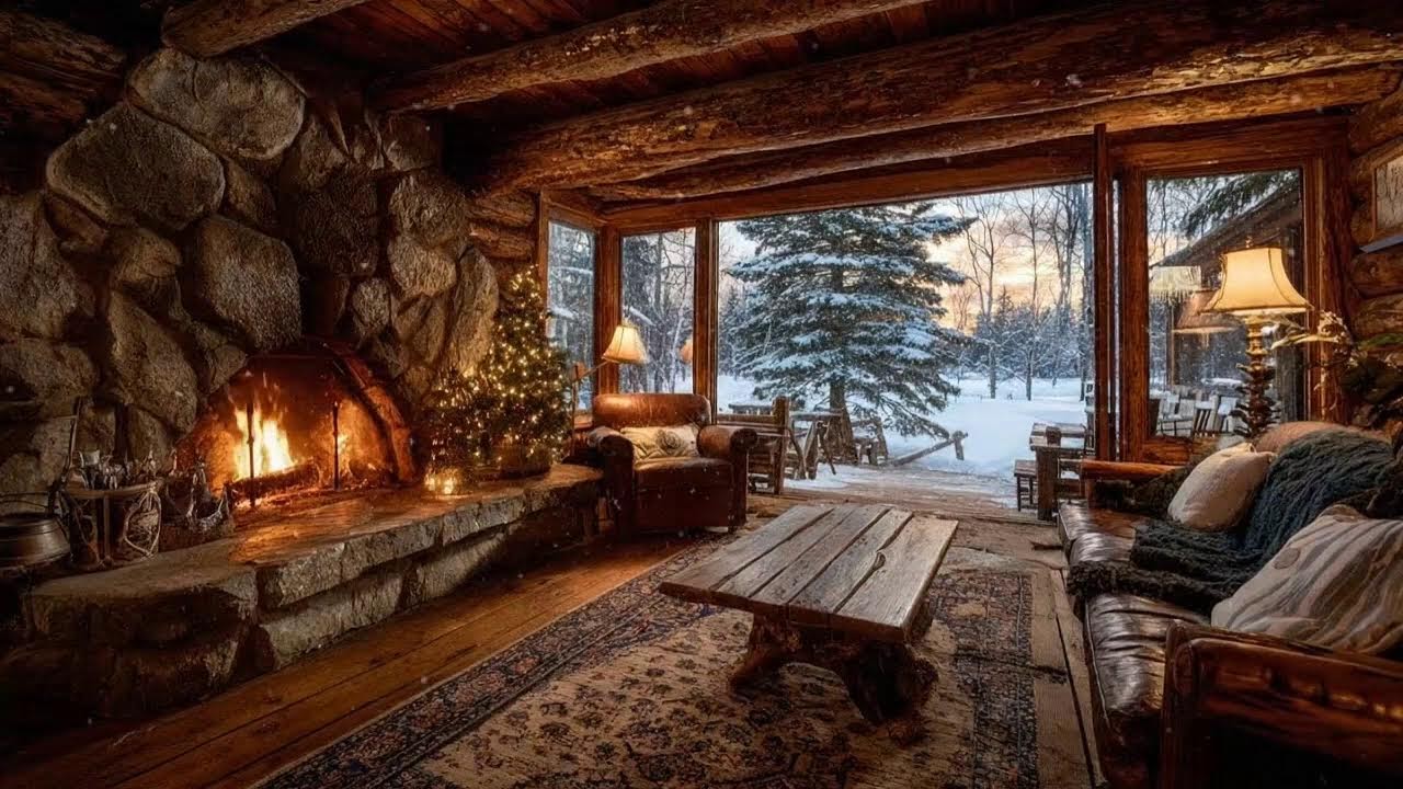 Cozy Cabin Jazz for Deep Study & Work Focus 📚