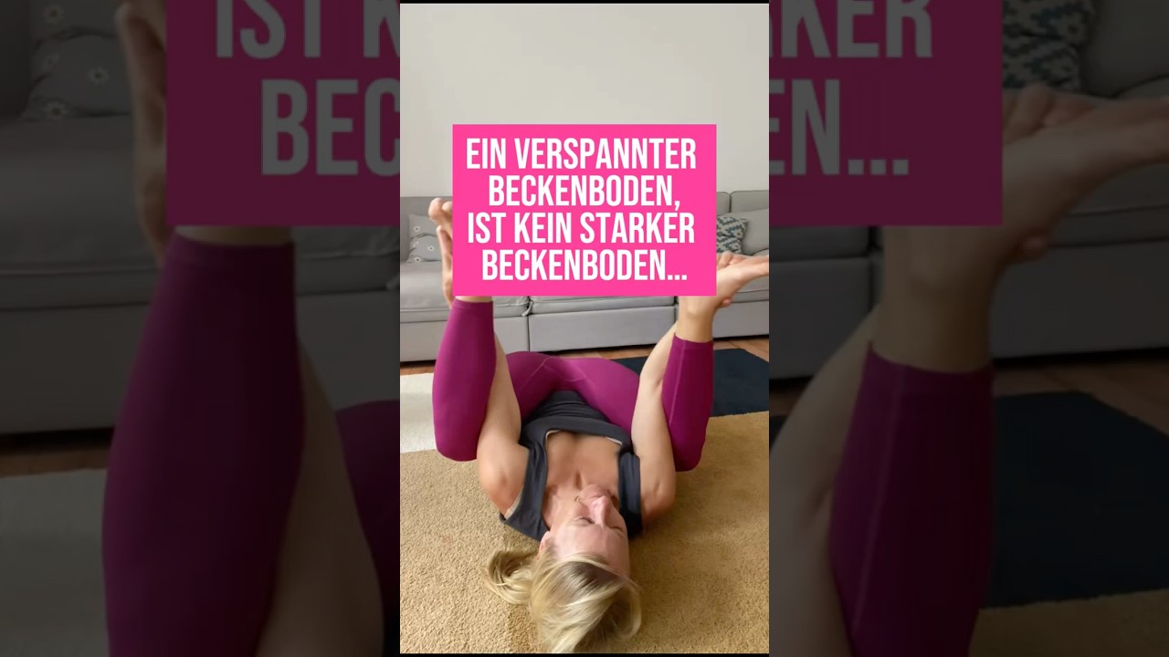 Ein verspannter Beckenboden ist nicht kr&auml;ftig..