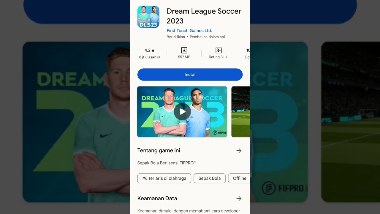 5 game sepakbola terbaik 2023 #fifamobile #android #gameandroid #gamesepakbolaonline #gamebola#short