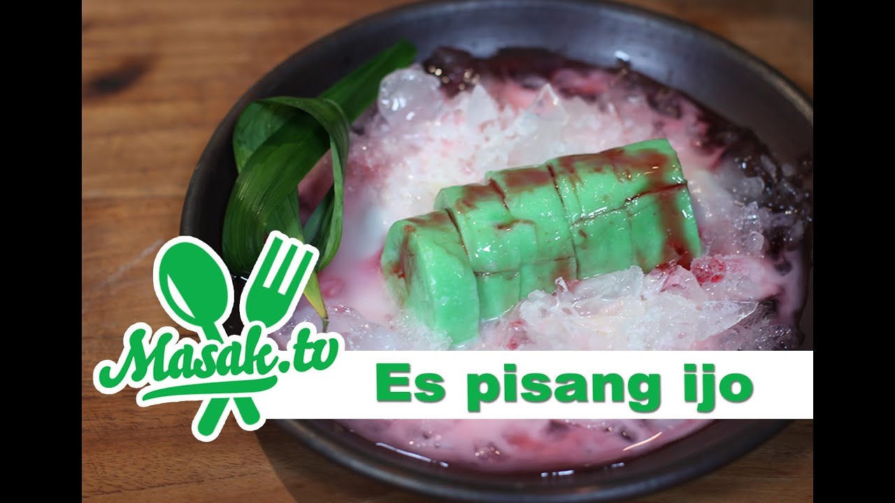 Es Pisang Ijo - Green Banana Ice Recipe | Minuman #015