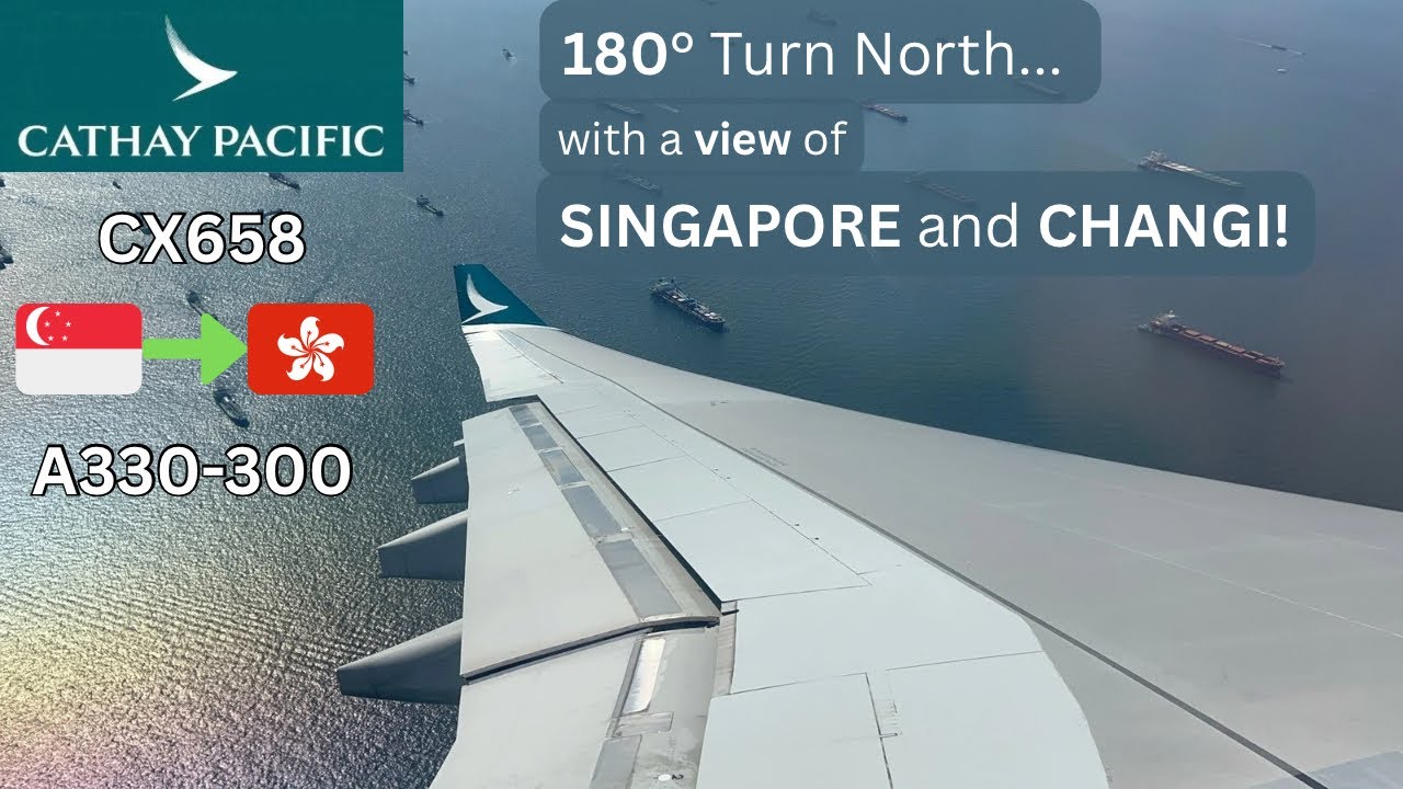 Cathay A330 Takeoff - Singapore Changi 20R