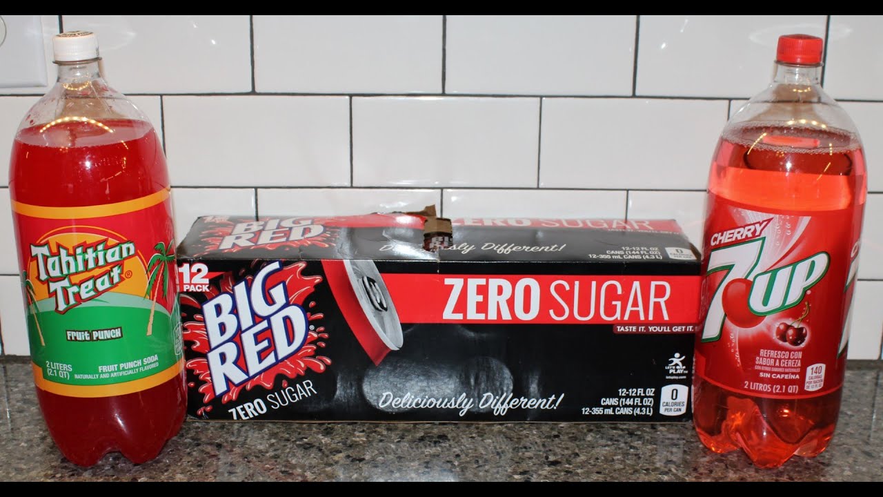 Tahitian Treat Fruit Punch, Zero Sugar Big Red & Cherry 7UP Review