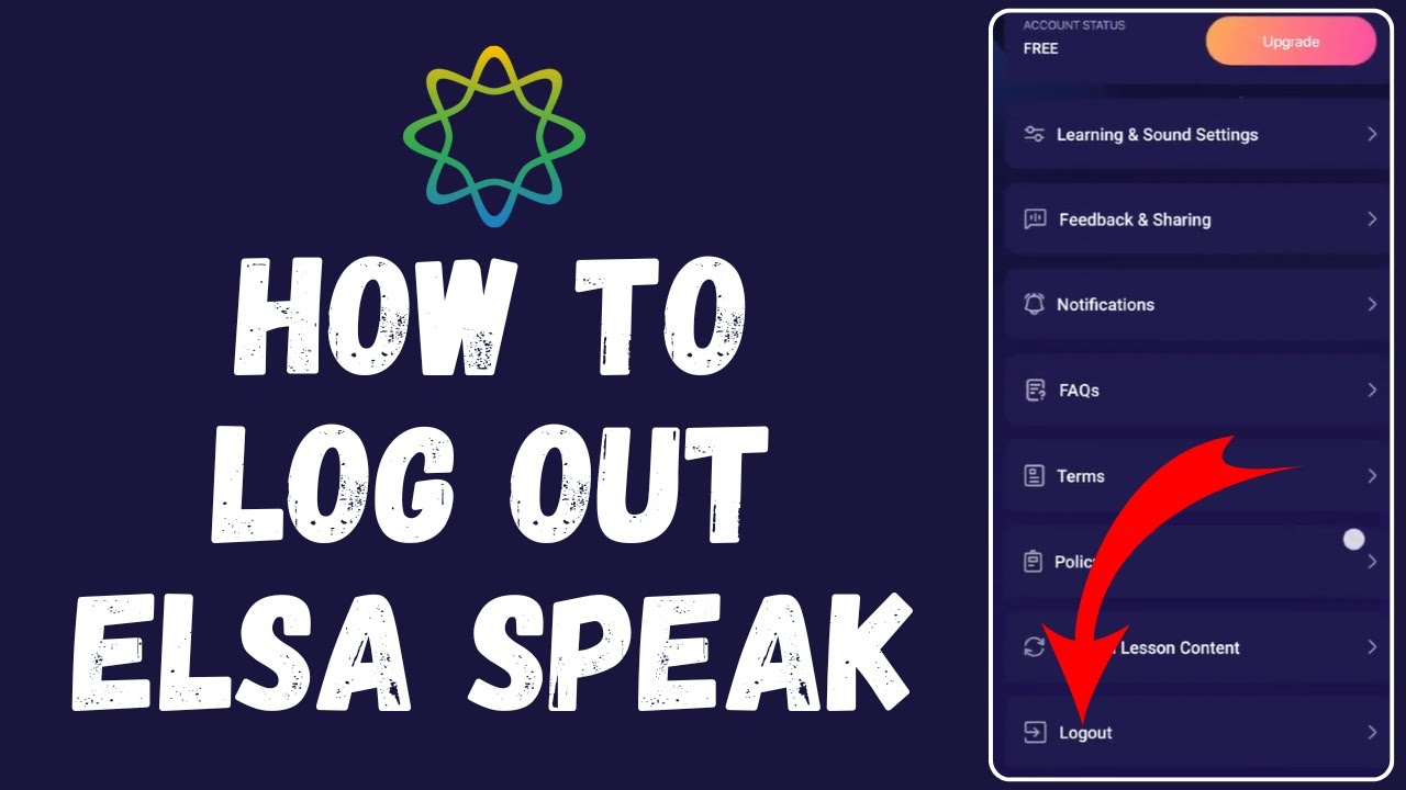 How to Logout on Elsa Speak 2024 | Sign Out to Elsa Speak