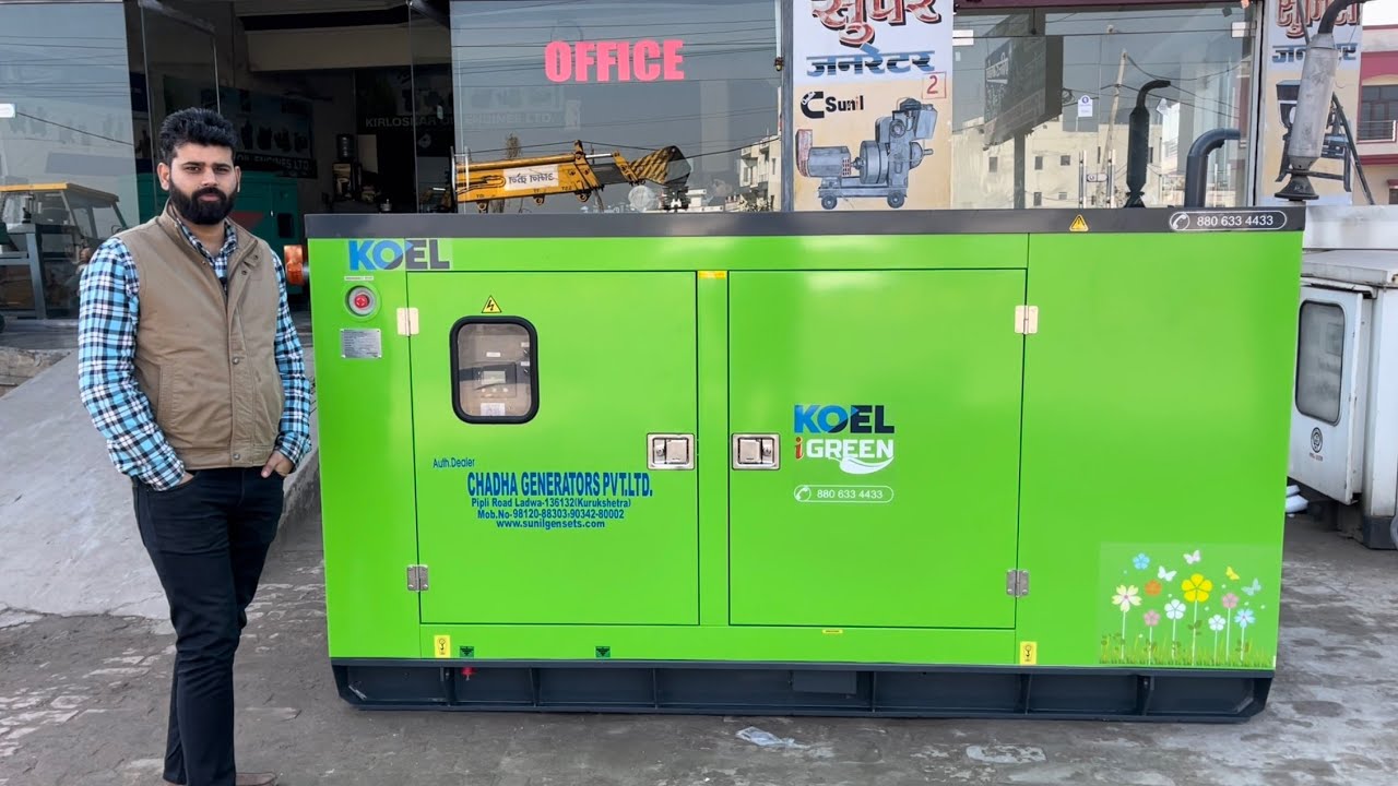 Kirloskar Generator 62.5kva Silent Diesel | Koel iGreen Silent DG Generator Kirloskar 4R Engine 83HP