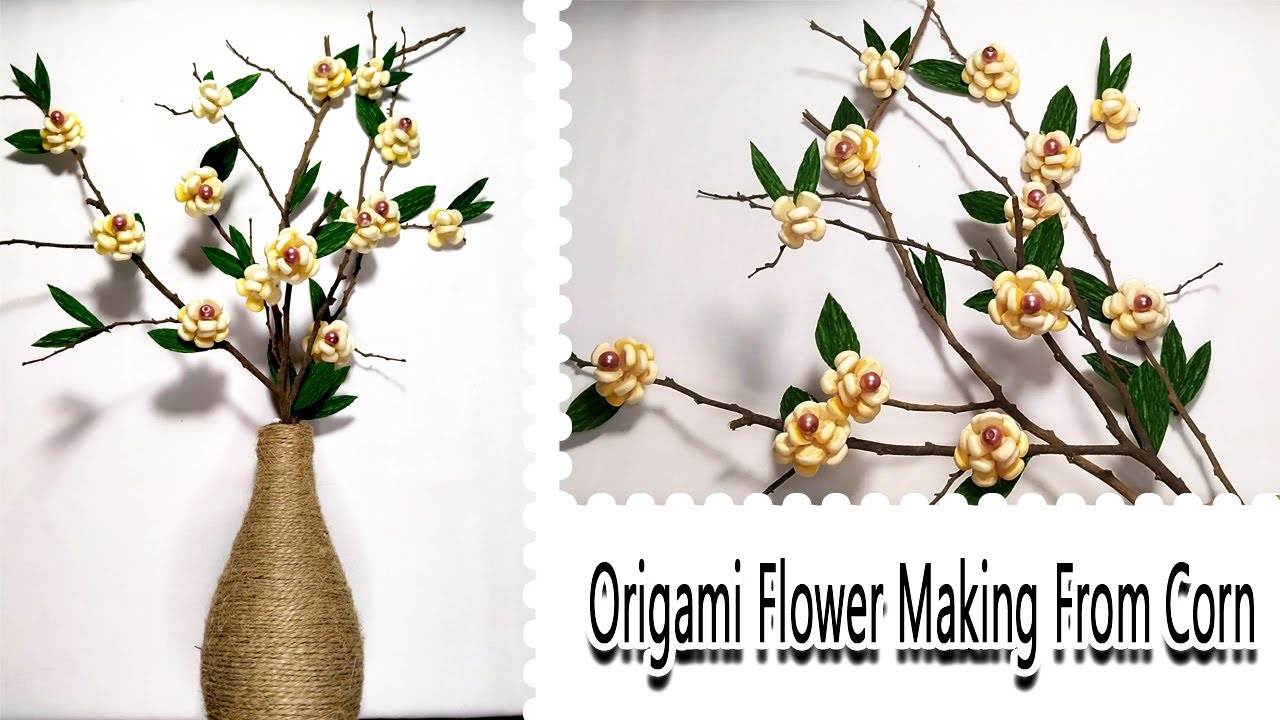Corn Crop Flower Crafts | Handmade