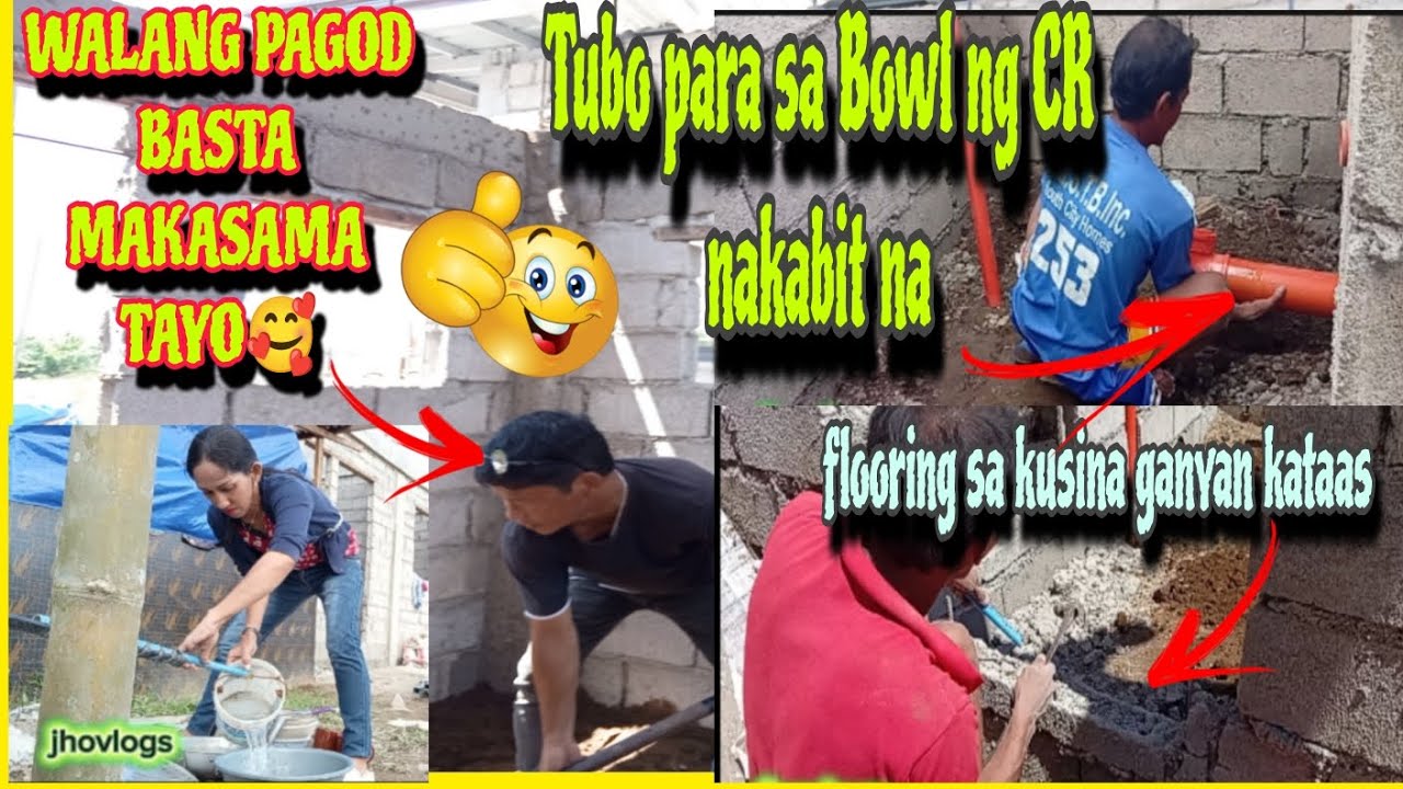 MGA TUBO NAKABIT NA TAAS NG FLOORING  SA KUSINA NASUKAT NA