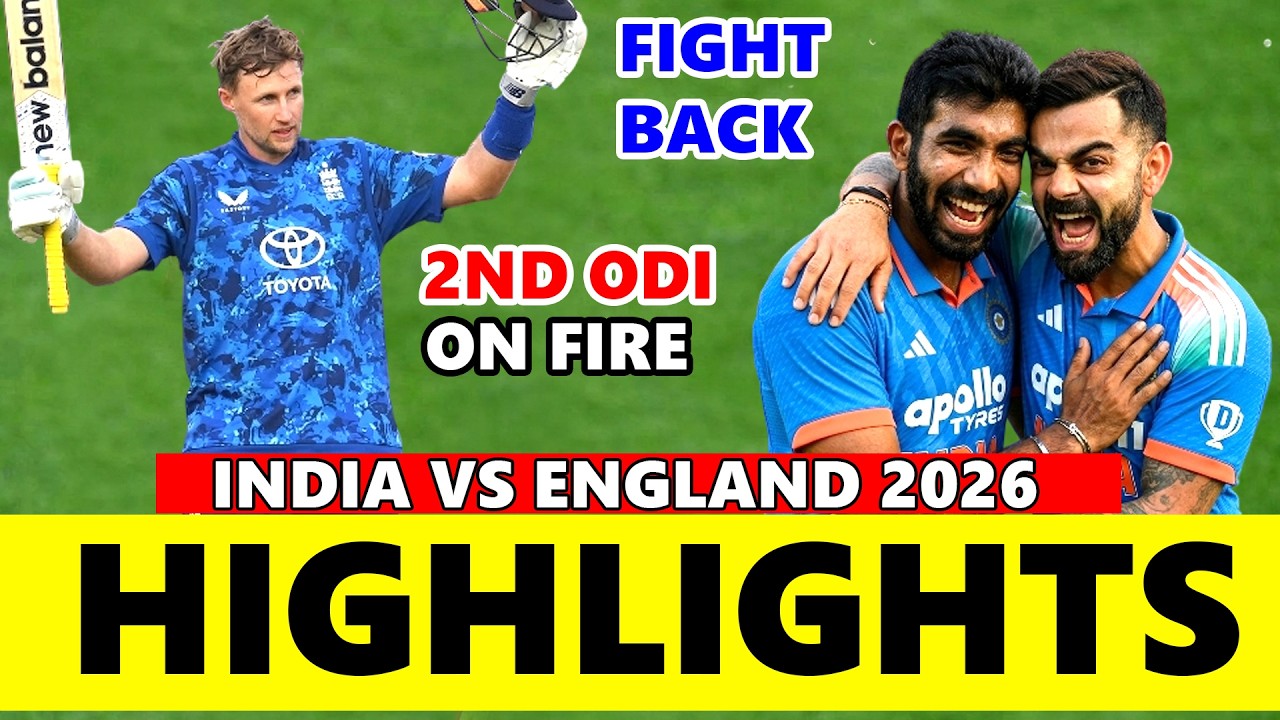 India vs England 2nd ODI Match Highlights 2026 | Ind vs Eng