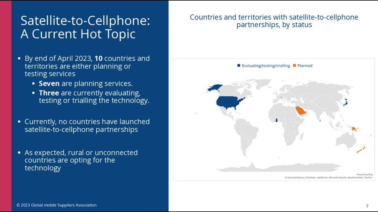 GSA Snapshot: 5G NTN and satellite connectivity