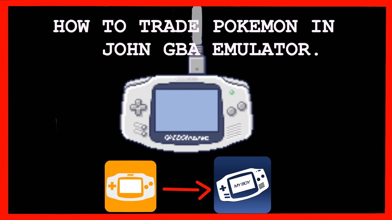 How to trade pokemon in John GBA Emulator by data transfer. (Link in description)
