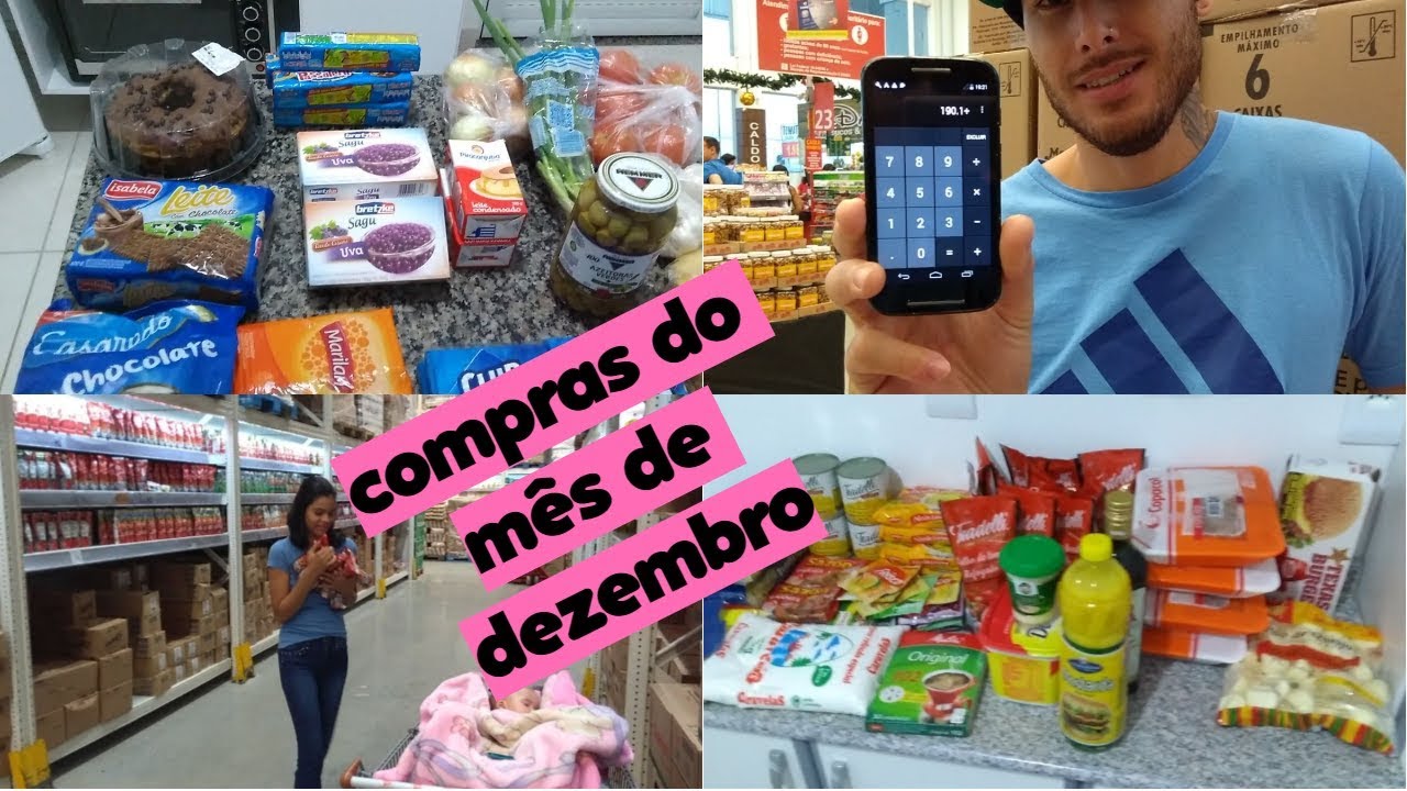COMPRAS DO MÊS DE DEZEMBRO ! Quanto ficou no total ???