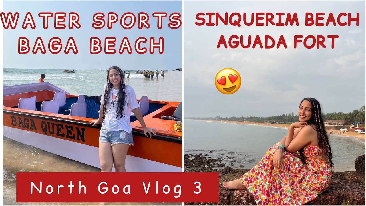 Water Sports Package In Baga Beach North Goa 🏝️ | Sinquerim Beach Sunset Lower Aguada Fort