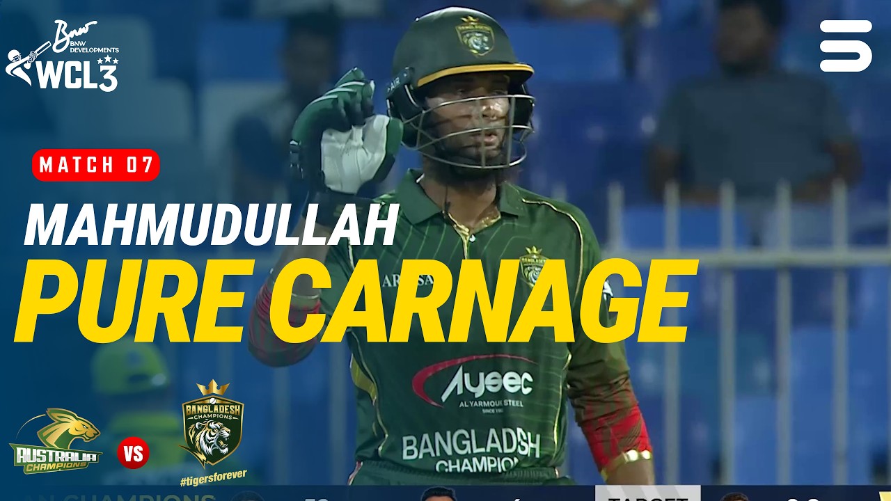 Mahmudullah's Savage 73-Run Knock | Australia vs Bangladesh | World Championship of Legends | M9O1H