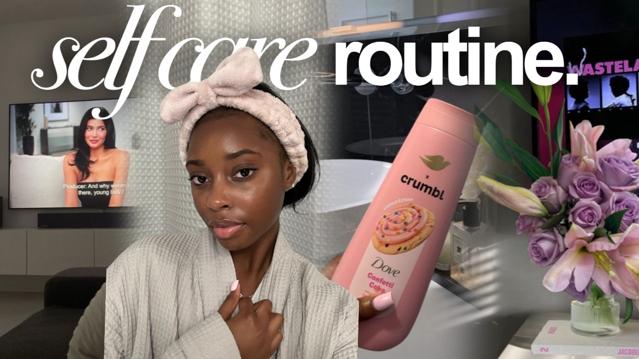 my relaxing self-care night routine // self-care motivation +hygiene + beauty tips + college VLOG