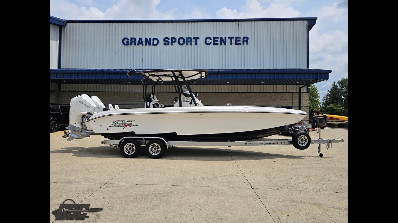 Let's walk through a new 2024 Glasstream GSX280 Center Console open bow boat, twin Mercury 225's