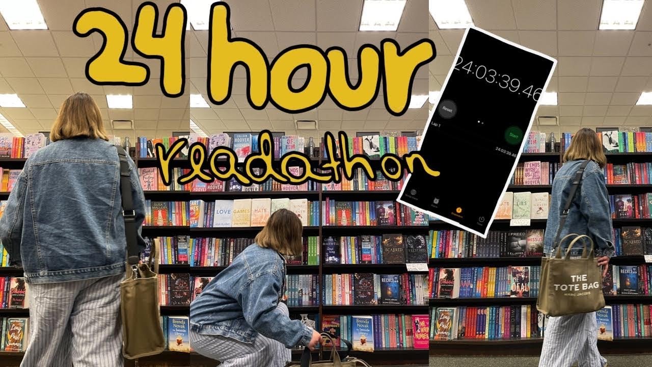I tried reading for 24 hours…. ⏰ & book shopping at barnes and noble