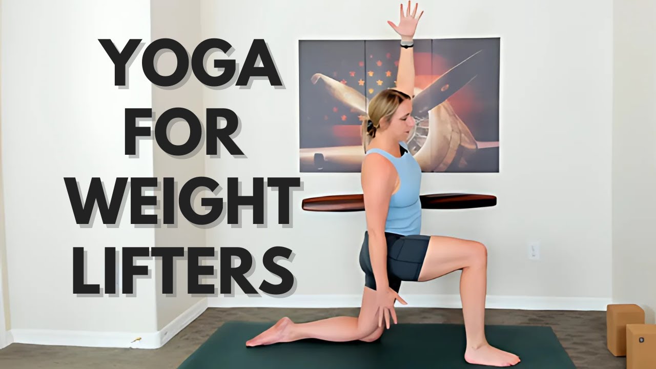 Yoga for Weight Lifters: 10 min Warm-Up for Hips and Hamstrings | Post-Workout Yoga at the Gym