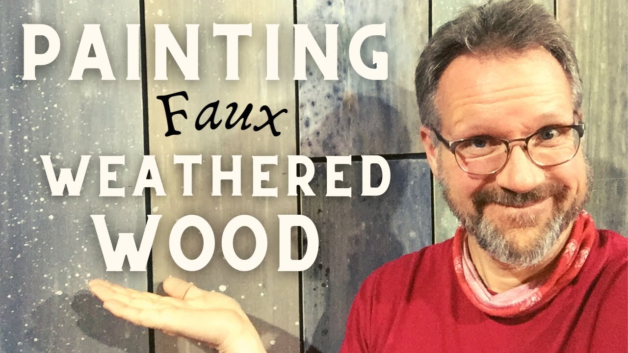 Painting Faux Weathered Wood for the Stage - Using a Linear Scumbling Technique -by Peter Bloedel