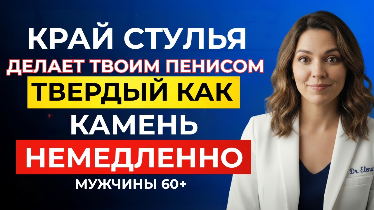 Мужчины старше 60: Этот трюк с краем стула заставит вас возбудиться (мгновенный результат)