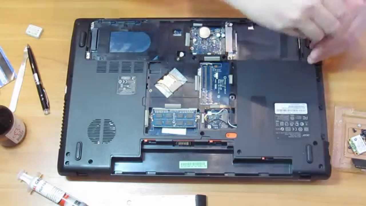 Разборка Acer Aspire 7750 (Cleaning and Disassemble Acer Aspire 7750)