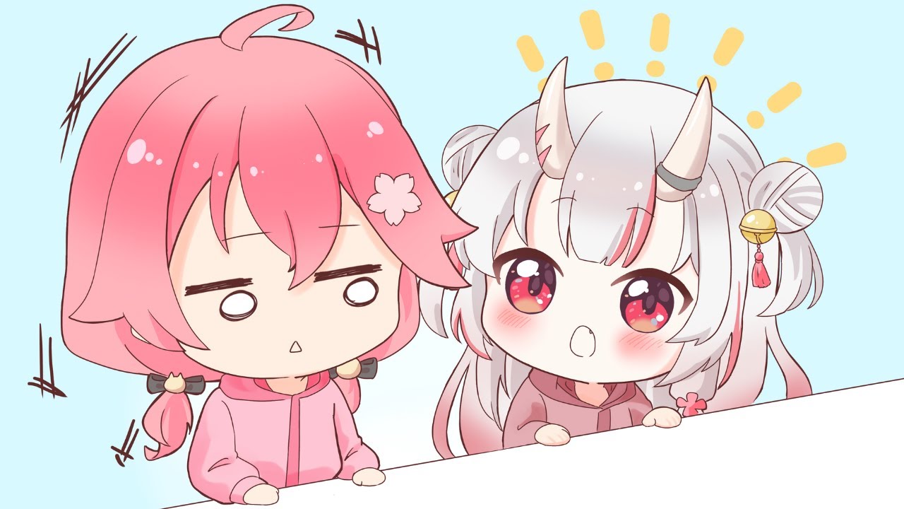 Elite Miko zaskakuje Ayame odczytując trudne kanji [Animacja Hololive/SakuraMiko/NakiriAyame]