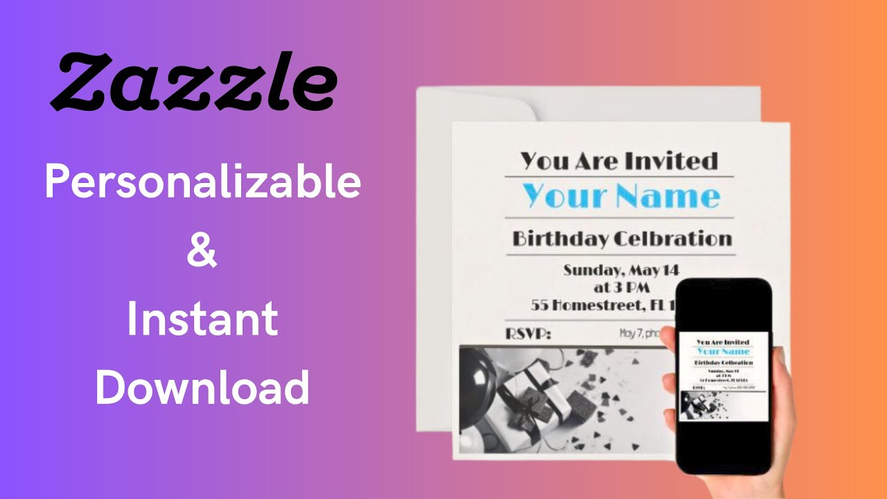 Instant Downloads To Be Personalized Is Easy to Create on Zazzle