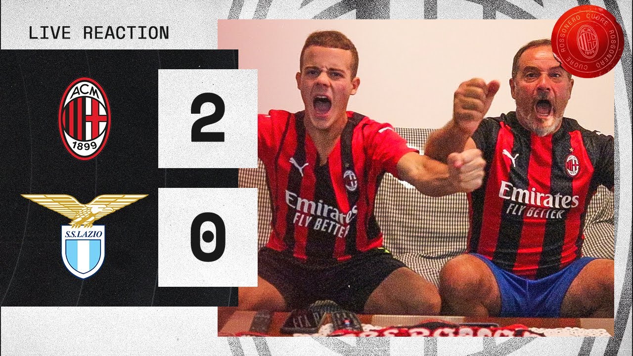 SCHIACCIANTI! - MILAN 2-0 LAZIO | LIVE REACTION GOL HD TIFOSI ROSSONERI