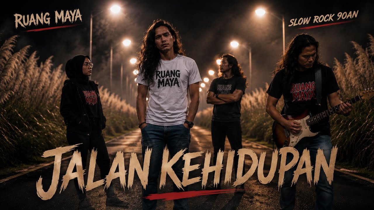 Slow Rock !! RUANG MAYA ~ Jalan Kehidupan || Video Musik AI