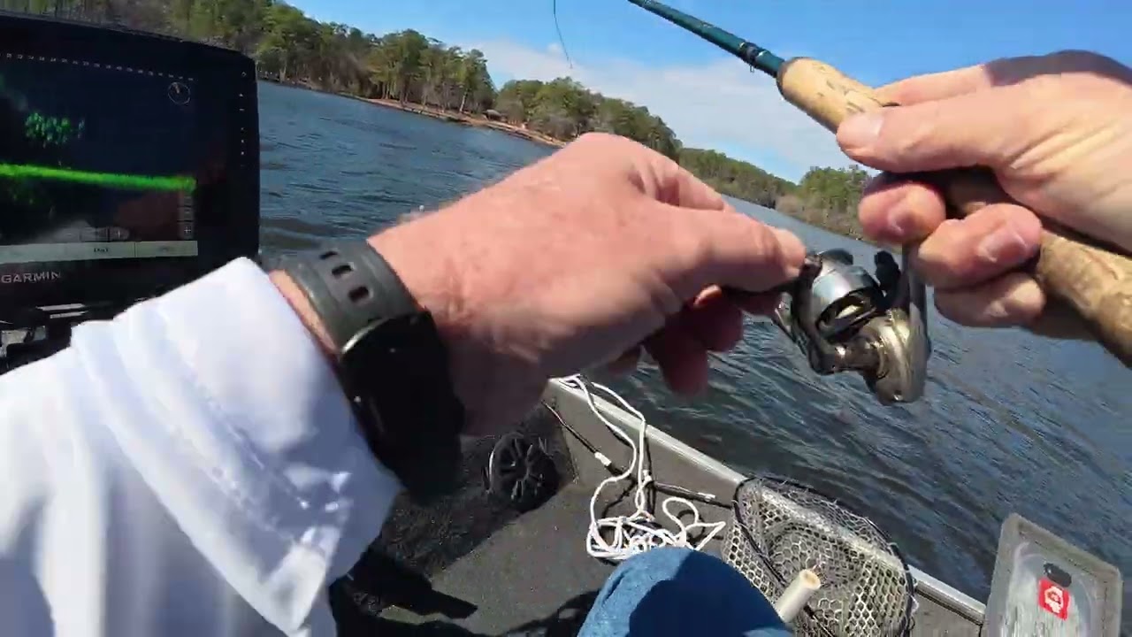 Livescope Schooling Crappie at Lake Perry