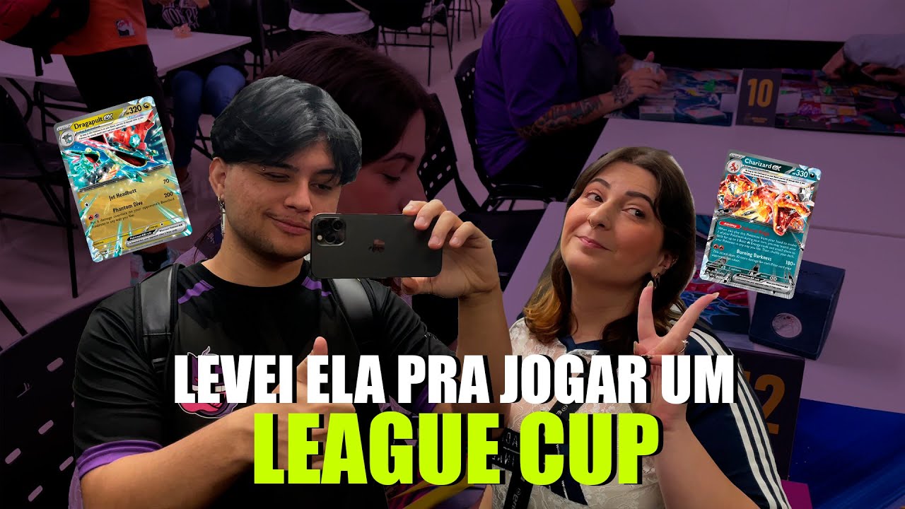 Levei minha NAMORADA para jogar um LEAGUE CUP | Pokémon TCG