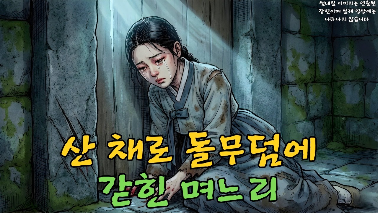 신라 시대 귀족 가문의 번영을 위해 밤낮없이 피눈물을 흘리며 헌신했던 착한 며느리가 탐욕스러운 시어머니의 끔찍한 계략에 빠져 산 채로 무덤에 갇혀버린 소름 돋는 이야기| 야담·민담