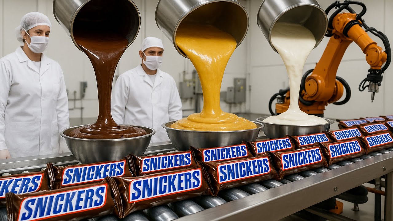 How SNICKERS Are Made – Inside the Chocolate Factory | Perfect production line
