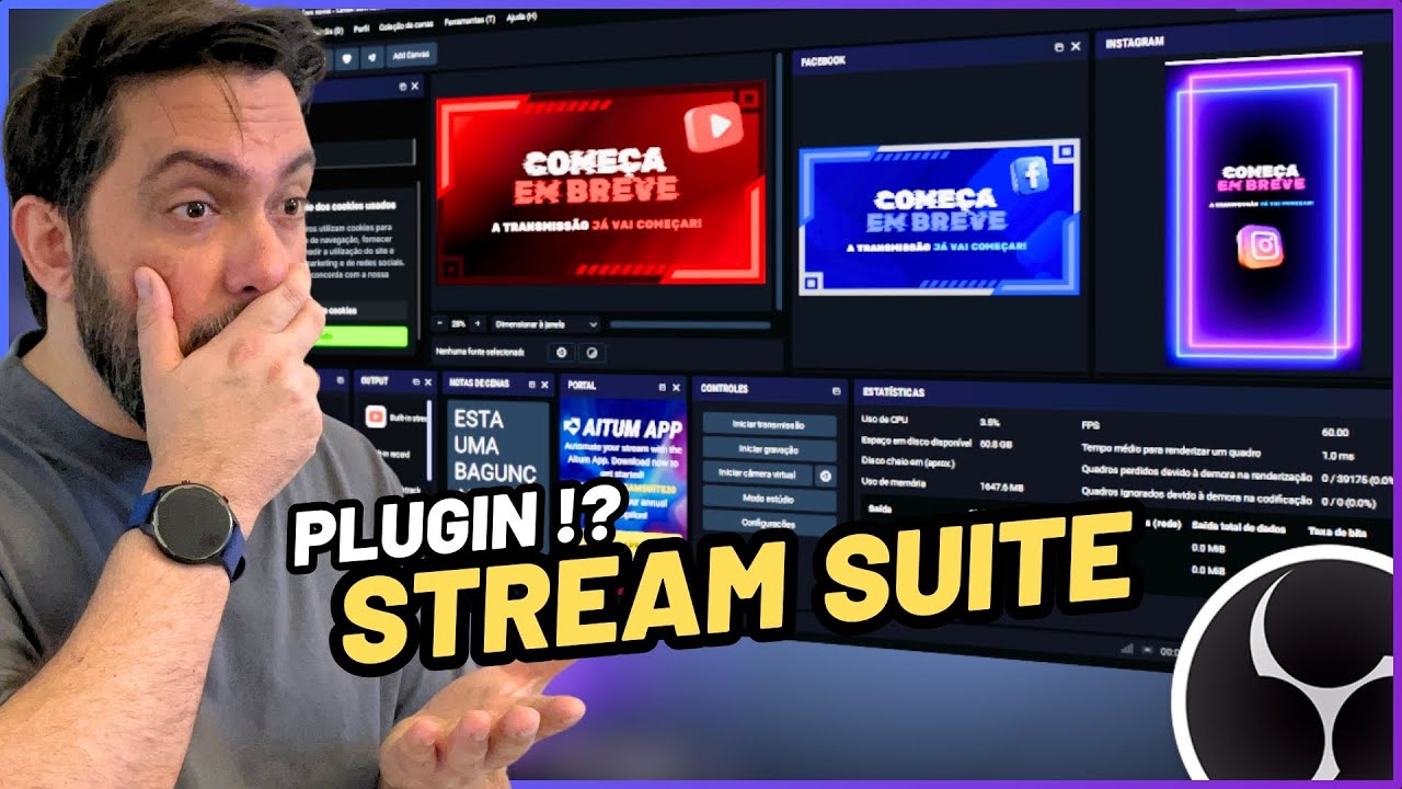 [PASSO A PASSO] Aitum Stream Suite, plugin que revoluciona o OBS!? Multistream, Social, Telas Extras