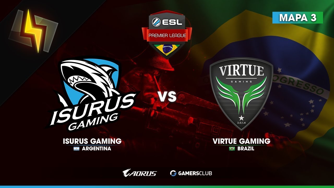 [ES] Isurus Gaming vs Virtue Gaming | ESL Brazil Premier League | Qualifier #2 | BO3 | Mirage